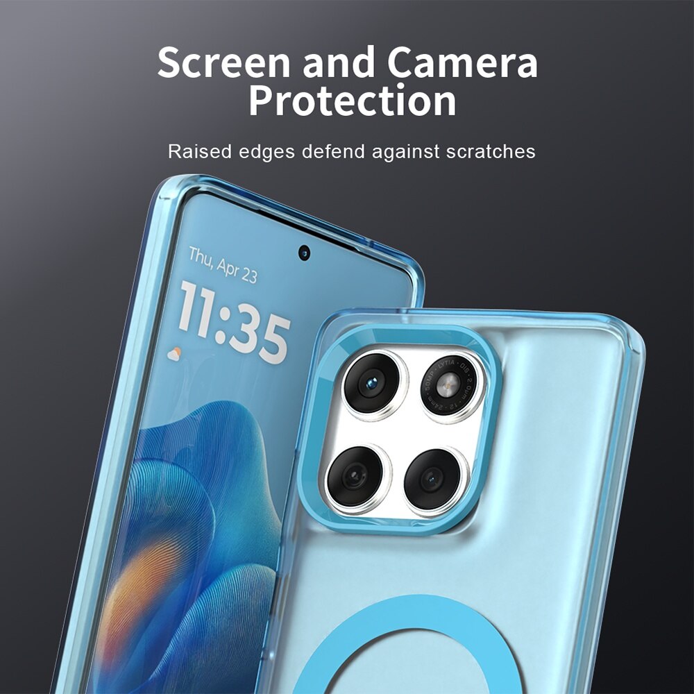 Husa premium pentru Motorola Edge 60 Fusion / Edge 60 VivaShell Fusion compatibila MagSafe, Anti-Shock - Protectie Avansata Display & Camera - Design Slim si Elegant - albastru