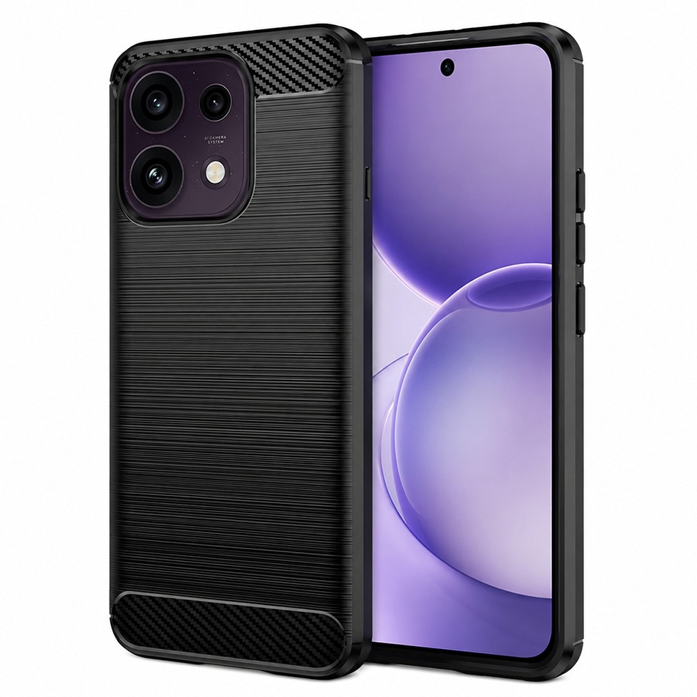 Husa pentru Oppo Reno 16 F / Reno 16 FS Daden Carbon Flexibila Antisoc, Hybrid Antisoc, Negru
