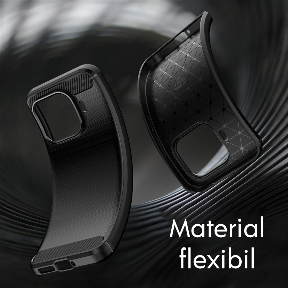 Husa pentru Oppo Reno 16 F / Reno 16 FS Daden Carbon Flexibila Antisoc, Hybrid Antisoc, Negru