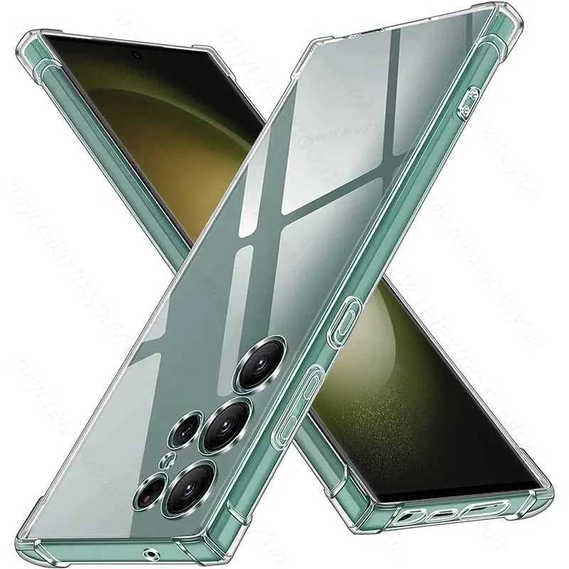 Husa compatibila cu Samsung Galaxy S24 Ultra, Slim, Antisock, Protectie Camera, Joyshell, Transparenta