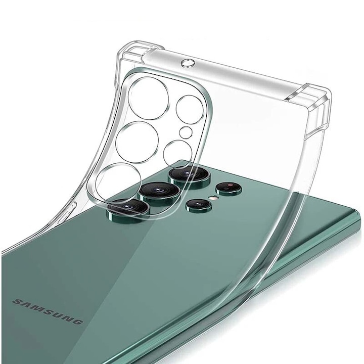 Husa compatibila cu Samsung Galaxy S24 Ultra, Slim, Antisock, Protectie Camera, Joyshell, Transparenta
