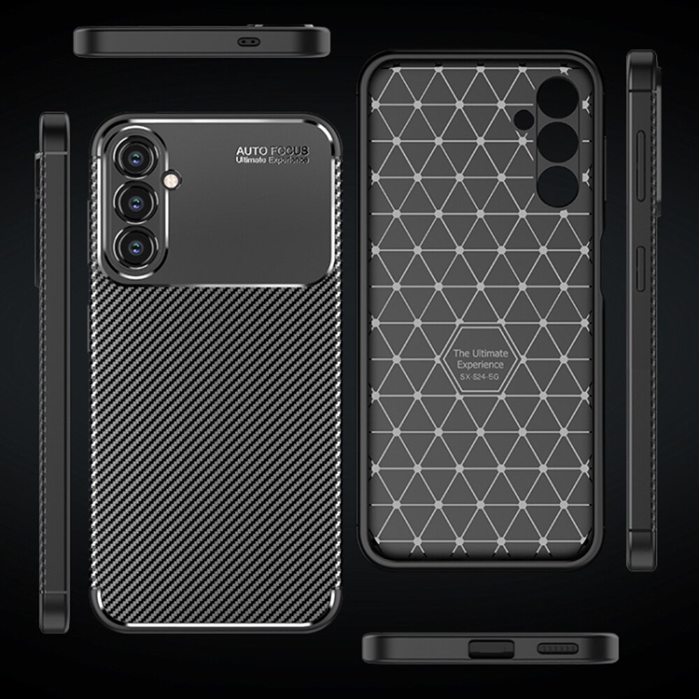 Husa pentru Samsung Galaxy S24 - Techsuit CarbonFiber - Black