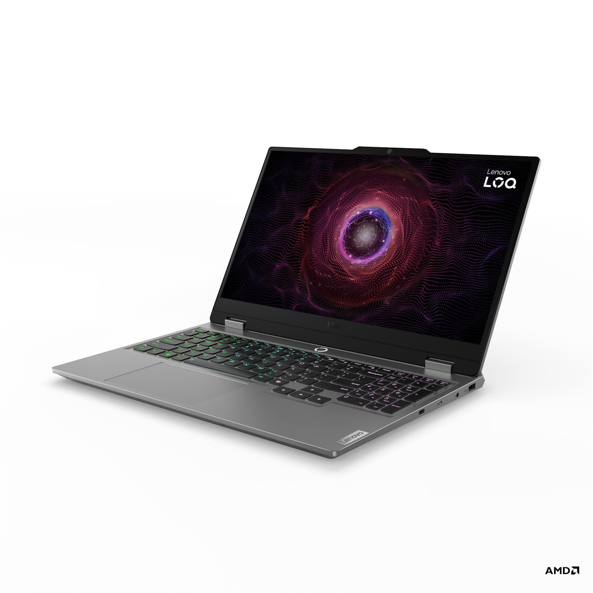 Laptop Lenovo LOQ 15ARP9 83JC00N6PB, 15.6 inch 1920 x 1080, AMD Ryzen 5 7235HS 4 C / 8 T, 3.1 GHz - 4.2GHz, 2 MB 8 MB cache, 16 GB DDR5, 512 GB SSD, Nvidia GeForce RTX 4050, Fara sistem de operare
