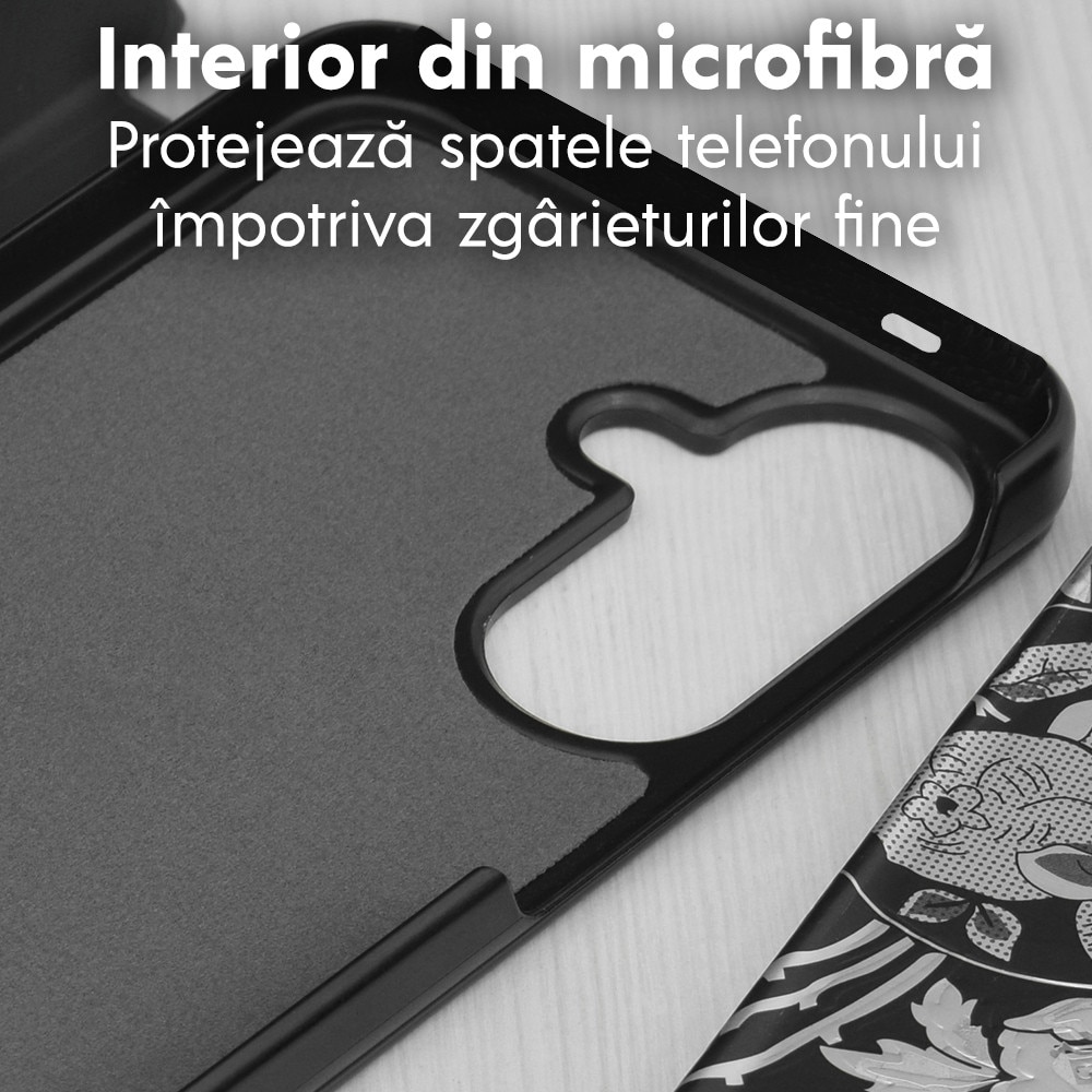 Husa pentru Samsung Galaxy A57 5G Tip Carte, S-View, Functie de Stand, Calitate Premium, Antisoc, Protectie Sporita, Negru