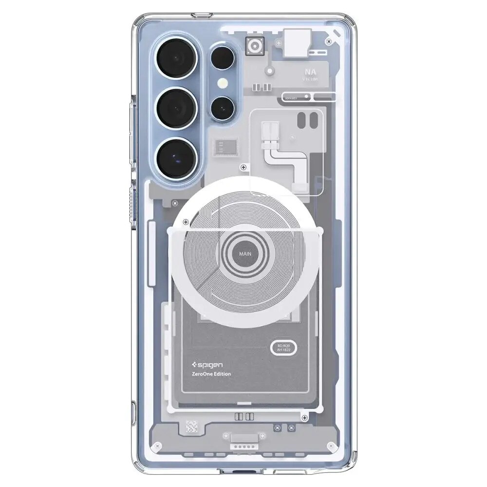 Husa Spigen Ultra Hybrid Magsafe, hibrida, alba, pentru Samsung Galaxy S25 Ultra