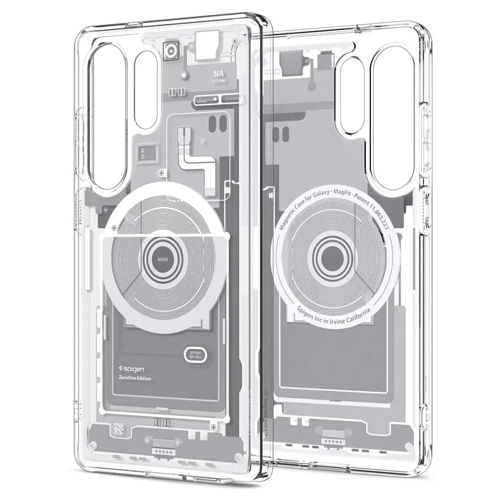 Husa Spigen Ultra Hybrid Magsafe, hibrida, alba, pentru Samsung Galaxy S25 Ultra