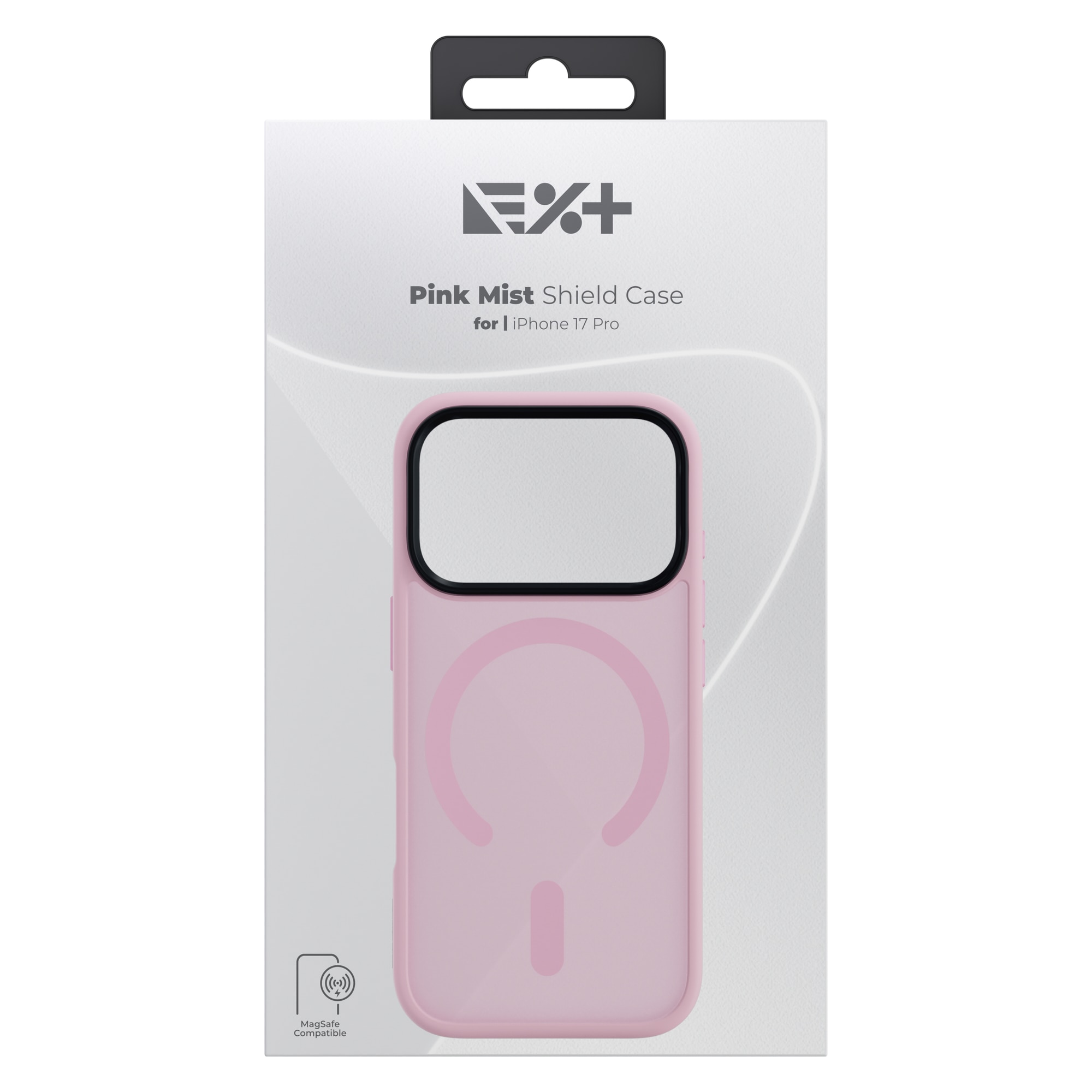 Husa de protectie NOA Mist Shield, compatibila Magsafe, pentru Iphone 17 Pro, Roz