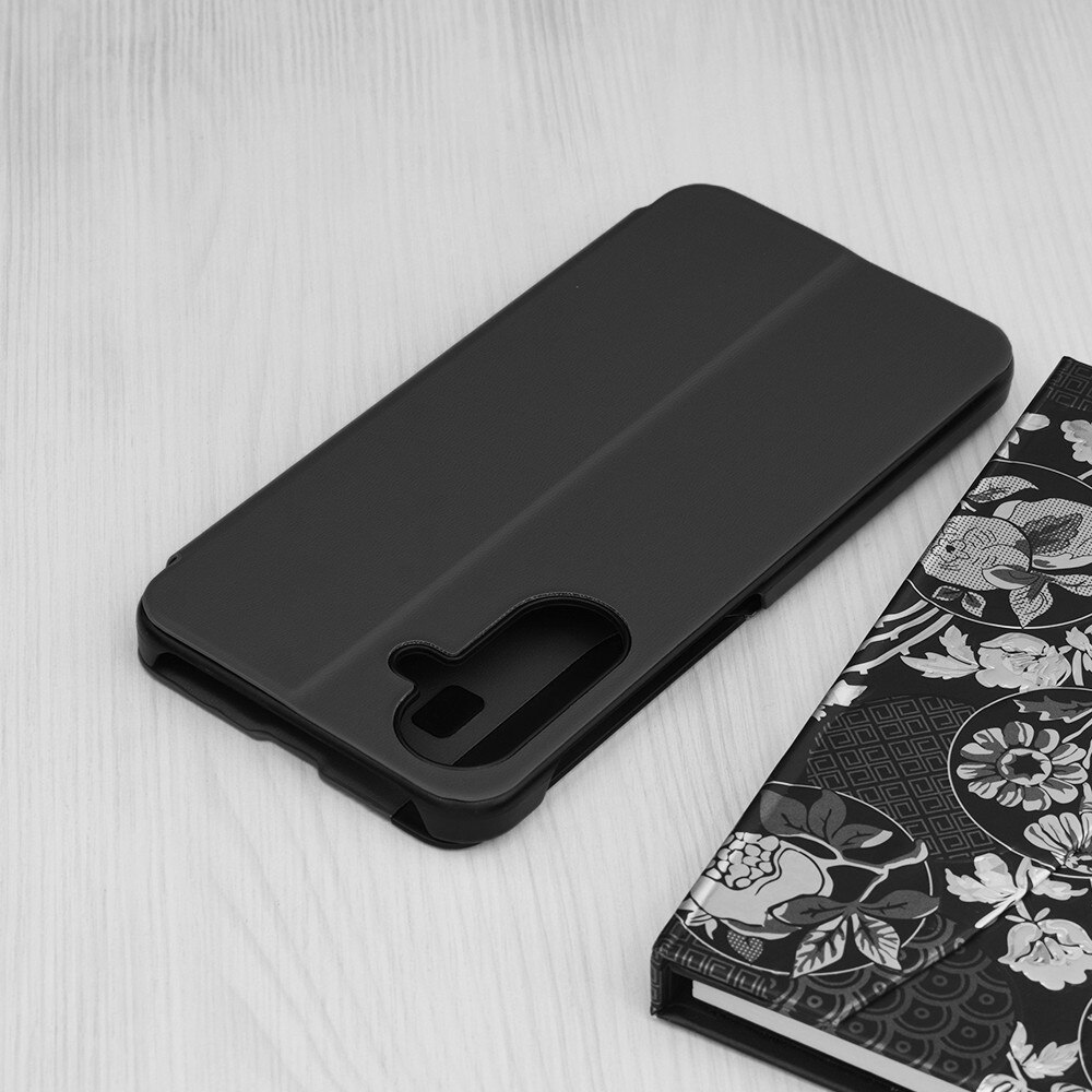 Husa pentru Samsung Galaxy A17 5G tip carte, Smart View, negru