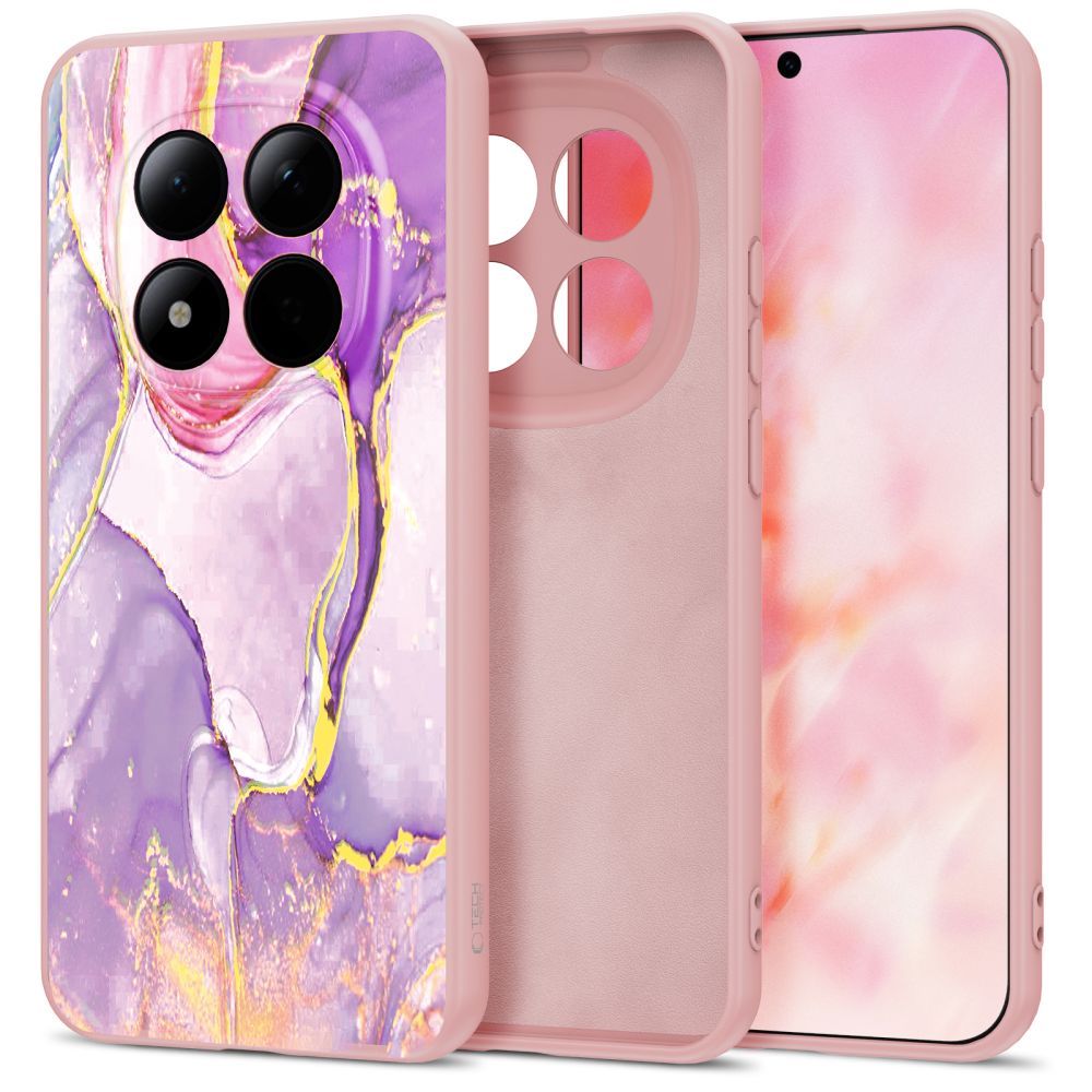Carcasa Tech-Protect Icon compatibila cu Xiaomi Redmi Note 15 Pro 5G, Marble