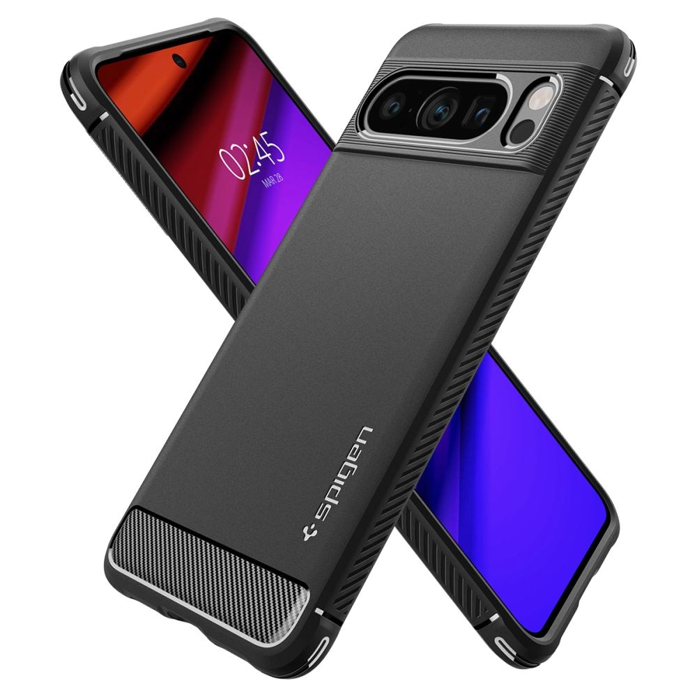Carcasa Spigen Rugged Armor compatibila cu Google Pixel 8 Pro Matte Black