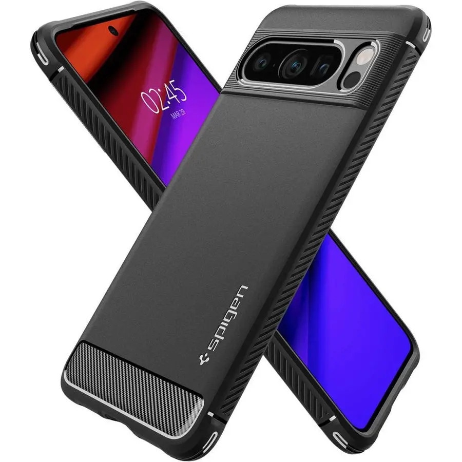 Carcasa Spigen Rugged Armor compatibila cu Google Pixel 8 Pro Matte Black