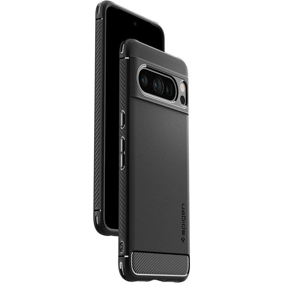 Carcasa Spigen Rugged Armor compatibila cu Google Pixel 8 Pro Matte Black