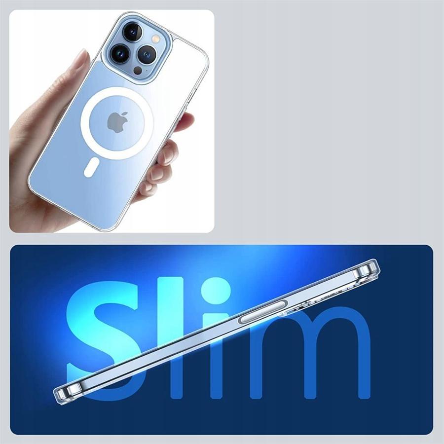 Husa pentru iPhone 7 / 8 / SE 2020 / SE 2022, husa de protectie, silicon, Incarcare Magsafe, Transparent, MON-BBL5971