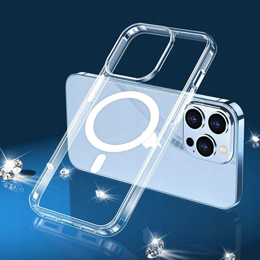 Husa pentru iPhone 7 / 8 / SE 2020 / SE 2022, husa de protectie, silicon, Incarcare Magsafe, Transparent, MON-BBL5971