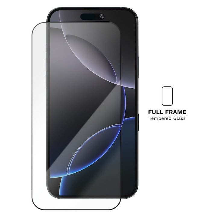 Folie pentru iPhone 16 Pro Max, Full Frame Tempered Glass Vetter GO