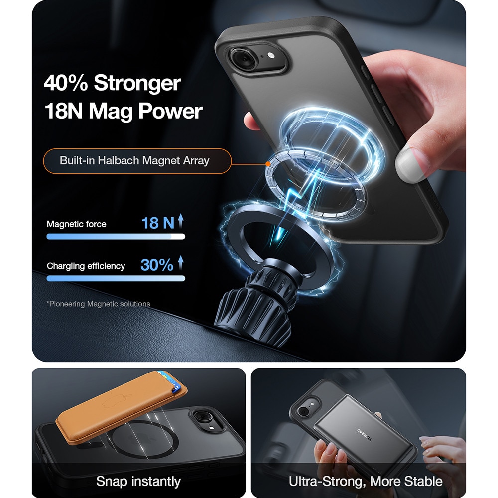 Husa pentru iPhone 17 Pro Max - Torras Guardian Magnetic Series - Navy Blue