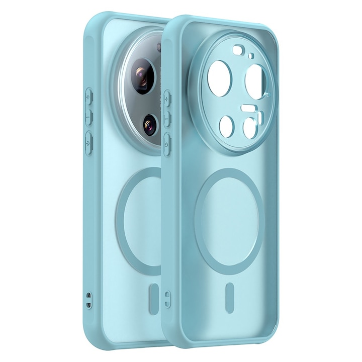 Husa pentru Xiaomi 17 Ultra Daden® HaloFrost, MagSafe, Antisoc, Calitate Premium, Verde menta