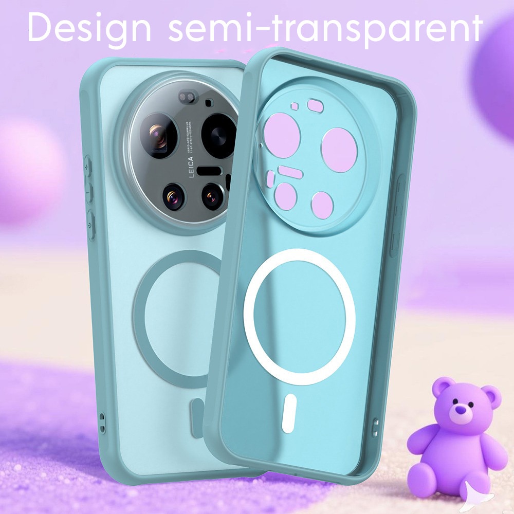 Husa pentru Xiaomi 17 Ultra Daden® HaloFrost, MagSafe, Antisoc, Calitate Premium, Verde menta