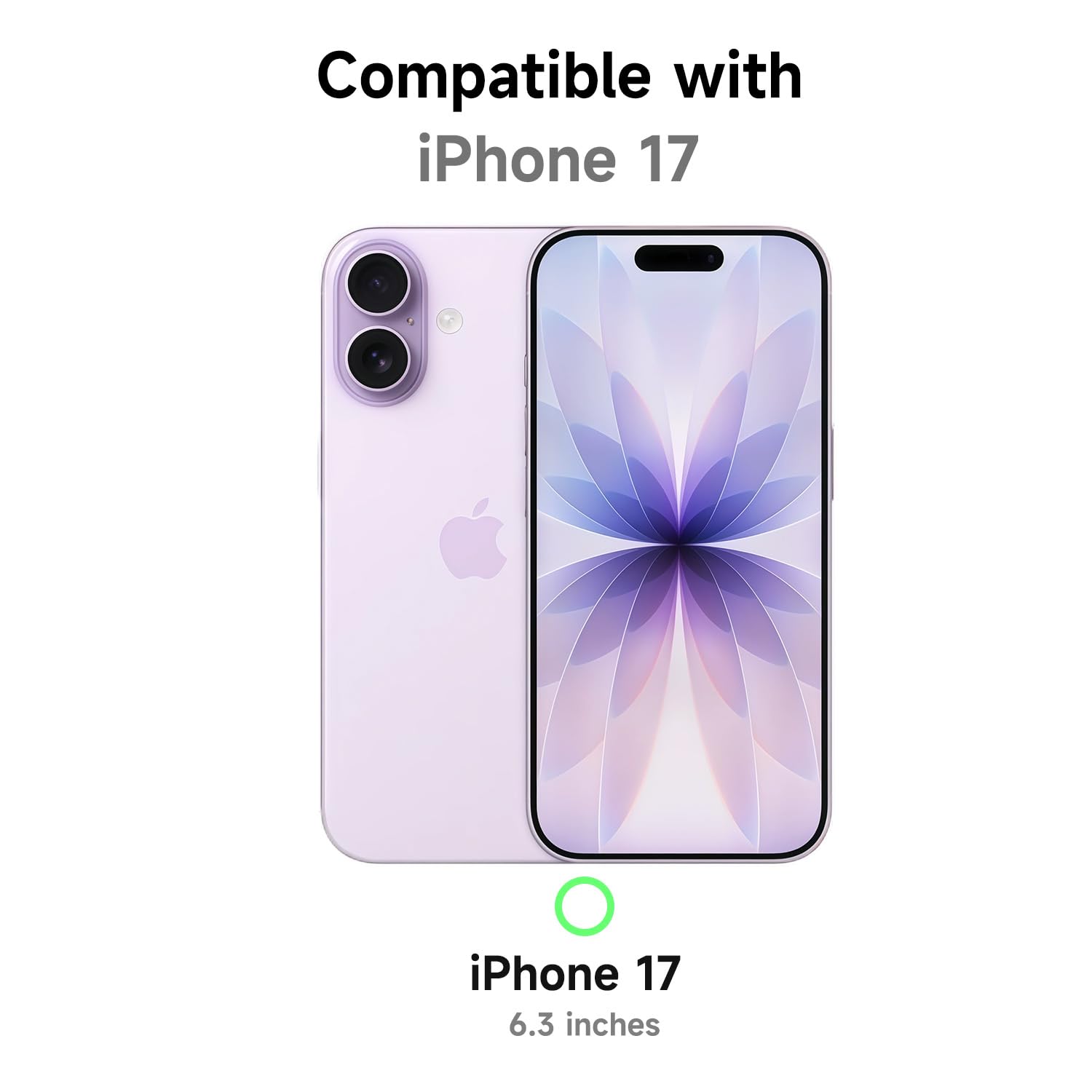 Husa de Protectie MagSafe pentru iPhone 17, Violet Sunset, Margini Ridicate, Policarbonat Premium, Incarcare Wireless Rapida, Anti-Soc, Anti-Zgarieturi, Anti-Amprenta, Design Slim, LIXN-03N®