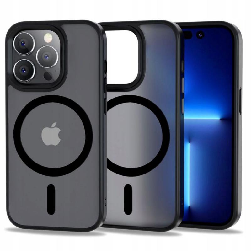 Carcasa TECH-PROTECT MAGMAT MagSafe compatibila cu iPhone 14 Pro Max Matte Black