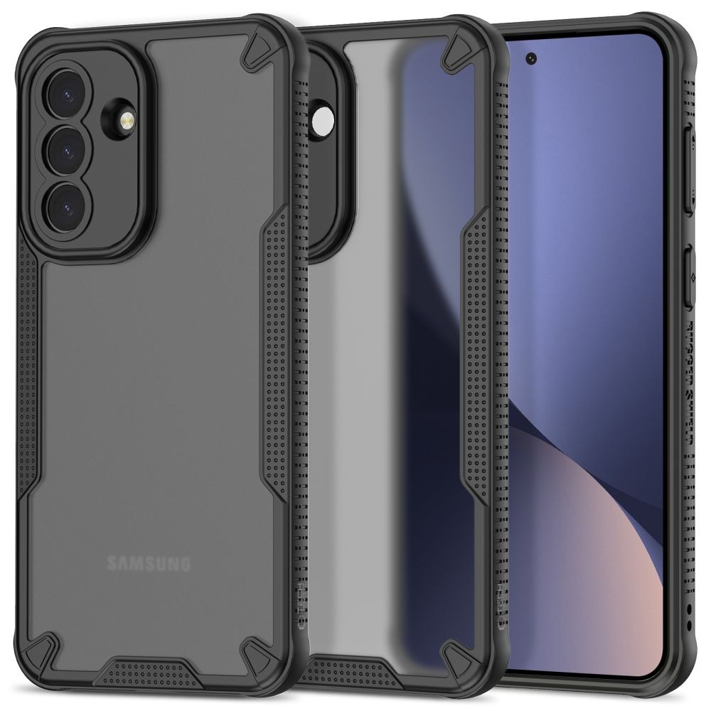 Carcasa Tech-Protect Rugged Shield compatibila cu Samsung Galaxy A37, Negru / Transparent