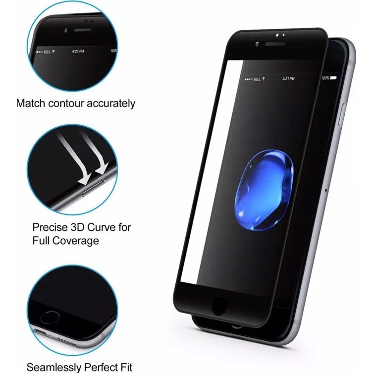 Folie Sticla Compatibila cu Huawei P40 LITE, Full Cover, Full Glue, Calitate Premium, Black