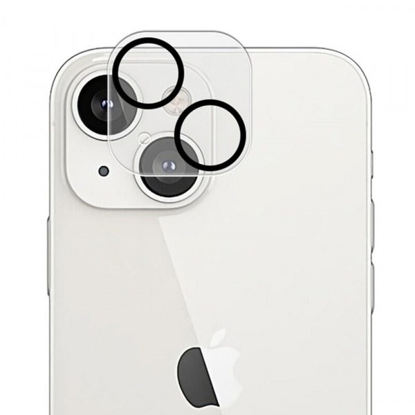 Folie de protectie Camera Spate Lito S+ pentru Apple iPhone 14 Plus / 14, Sticla Securizata, Neagra