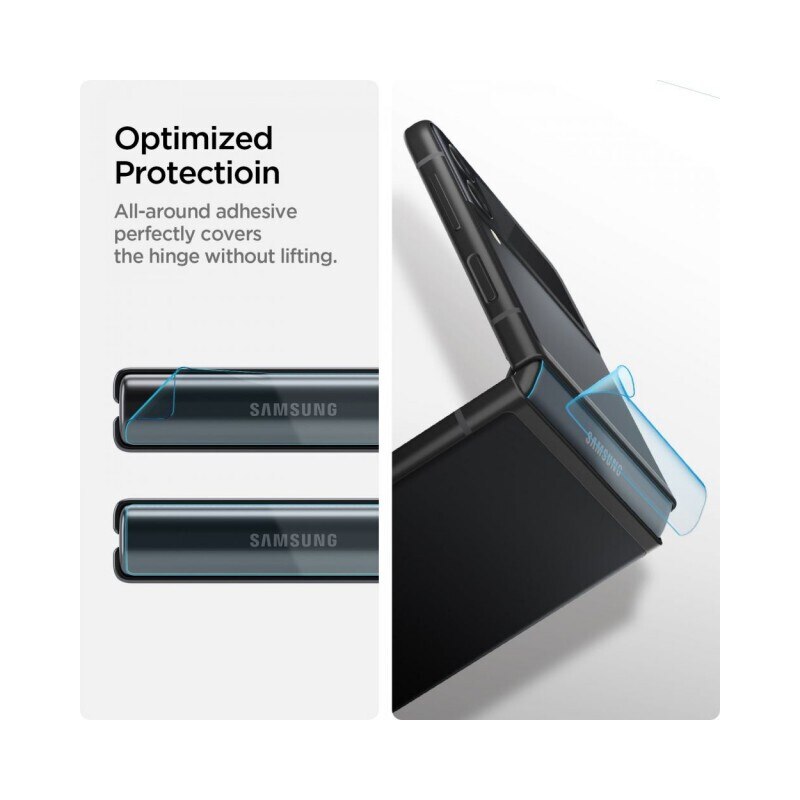 Set 2 folii sticla camera foto Spigen Optik compatibila cu Samsung Galaxy Z Flip 3 5G Black
