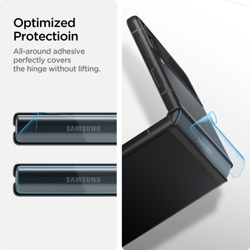 Set 2 folii sticla camera foto Spigen Optik compatibila cu Samsung Galaxy Z Flip 3 5G Black