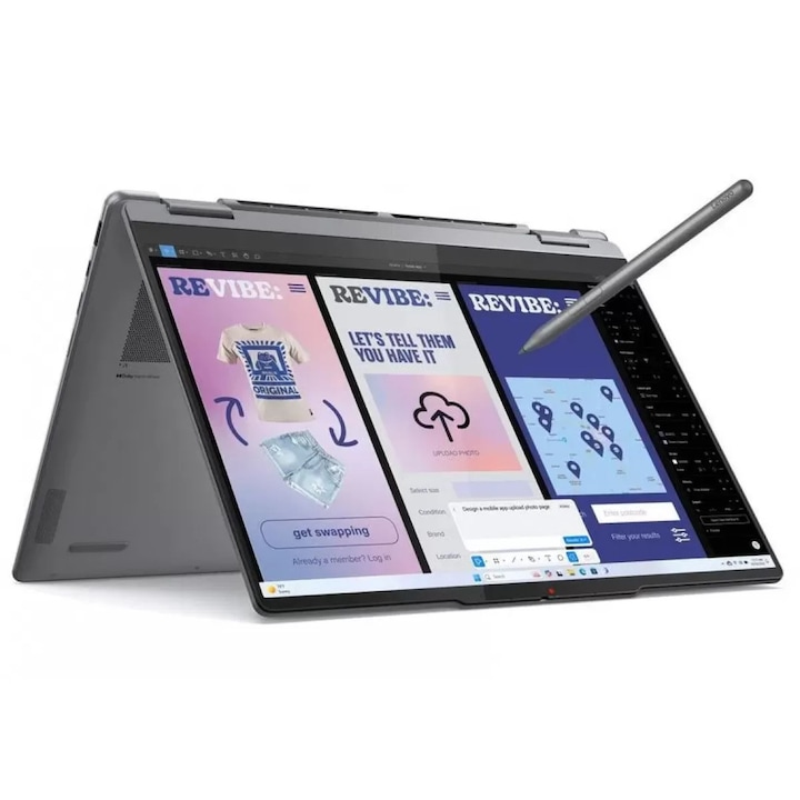 Laptop Lenovo YOGA 7 2-in-1 14 Ultra 5 226V 14inch WUXGA OLED Touch 16GB 1TB EVO Windows 11 Home Gri