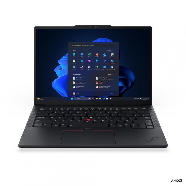 Laptop Lenovo ThinkPad E14 G7 WUXGA 14 inch AMD Ryzen 7 250 16GB 512GB SSD Free Dos Black