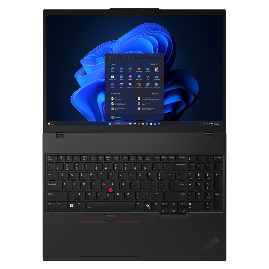 Laptop Lenovo ThinkPad T16 G4 WUXGA 16 inch Intel Core Ultra 7 255U 16GB 512GB SSD Windows 11 Pro Black