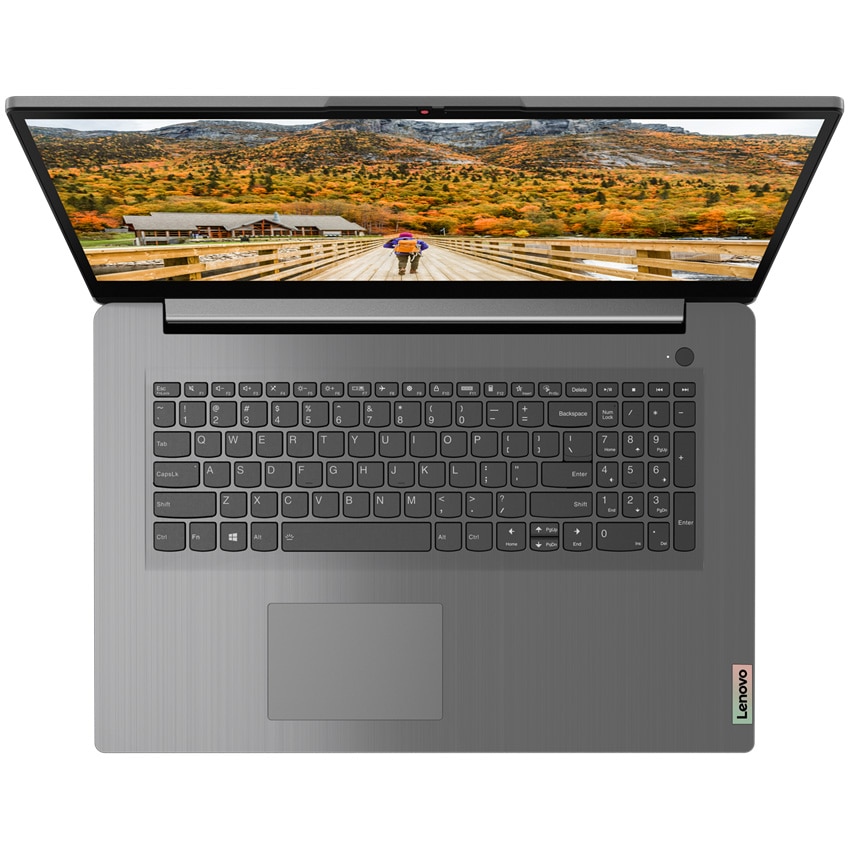 Laptop Lenovo Ideapad 3 17ALC6 cu procesor AMD Ryzen™ 7 5700U pana la 4.3GHz, 17.3", HD+, 12GB, 512GB SSD, AMD Radeon™ Graphics, NO OS, Arctic Grey