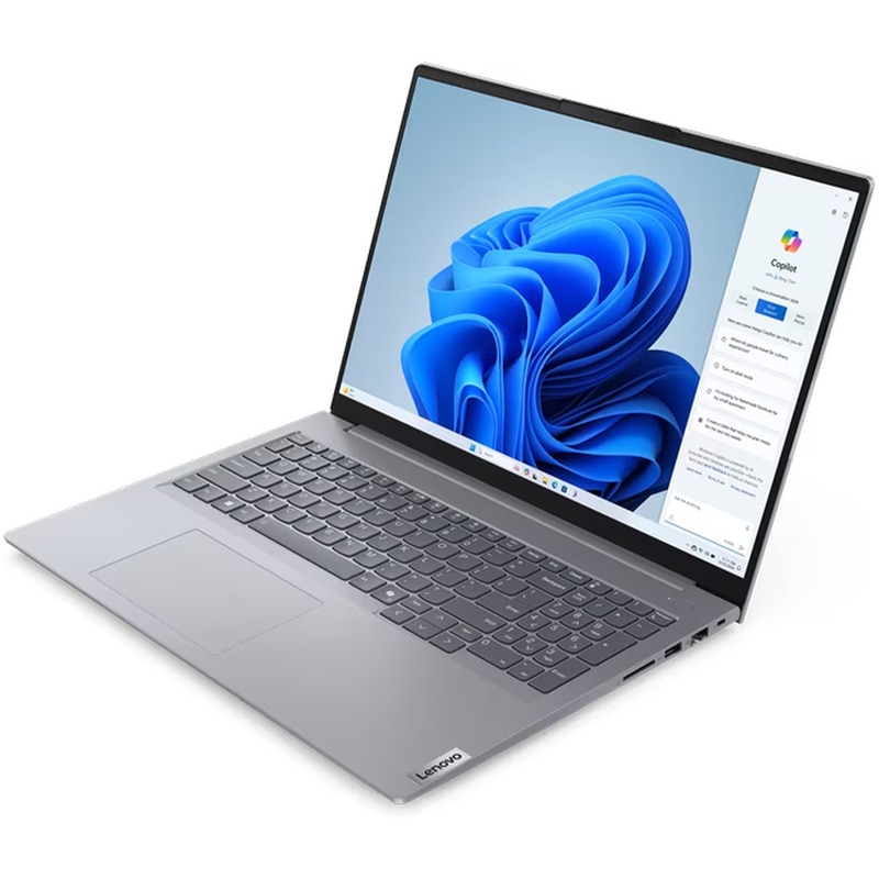 Laptop Lenovo 16'' ThinkBook 16 G7 IML, WUXGA IPS, Procesor Intel® Core™ Ultra 7 155H (24M Cache, up to 4.80 GHz), 16 nuclee, 64GB DDR5, 4TB SSD, Intel Arc, No OS, Arctic Grey