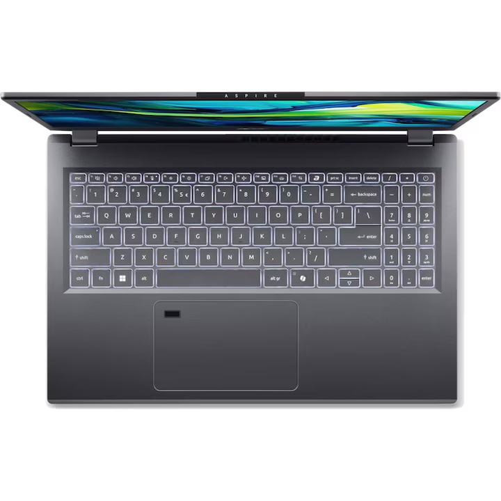 Laptop Acer Aspire 15 A15-51M-90PR cu procesor Intel® Core™ i9-13900H pana la 5.4GHz, 15.6, Full HD, IPS, 32 GB LPDDR5 RAM, 2 TB SSD, Intel® Iris® Xe Graphics, Windows 11 Pro, Steel Gray