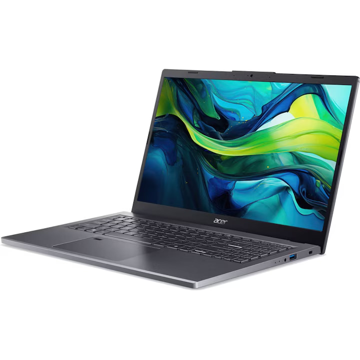 Laptop Acer Aspire 15 A15-51M-90PR cu procesor Intel® Core™ i9-13900H pana la 5.4GHz, 15.6, Full HD, IPS, 32 GB LPDDR5 RAM, 2 TB SSD, Intel® Iris® Xe Graphics, Windows 11 Pro, Steel Gray