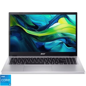 Laptop Acer 15.6'' Aspire Go 15 AG15-71P, FHD IPS, Procesor Intel® Core™ i5-13420H (12M Cache, up to 4.60 GHz), 16GB DDR5, 1TB SSD, Intel UHD, No OS, Pure Silver