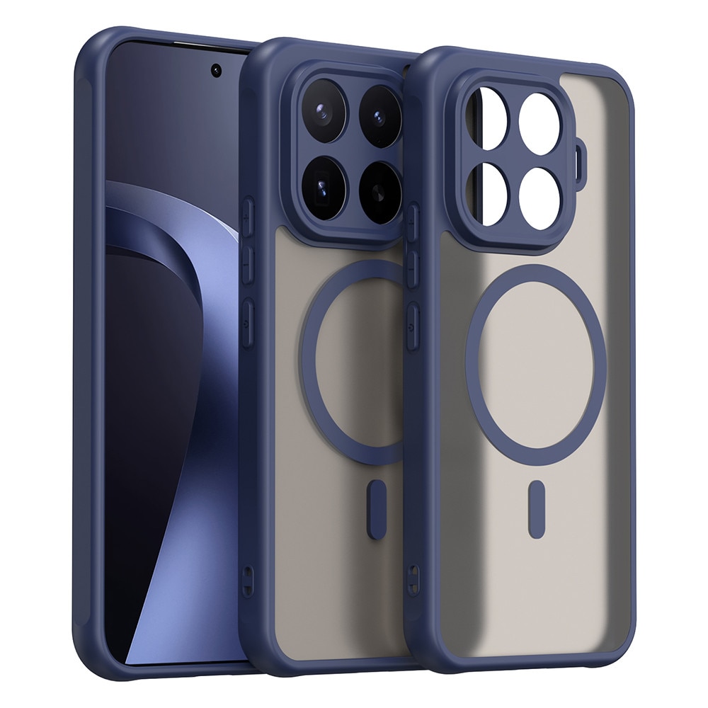 Husa compatibila cu Xiaomi 17T Pro, Stef's Cat, HaloFrost II MagSafe, bleumarin