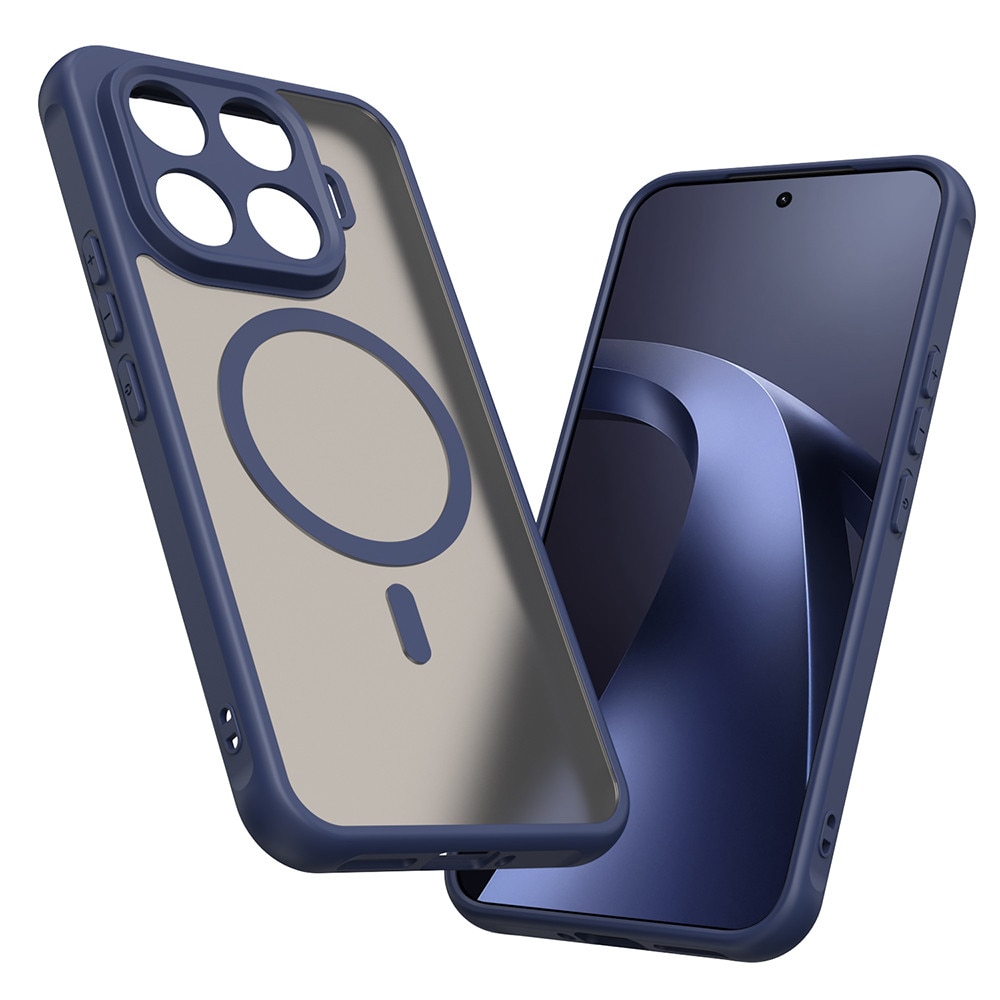 Husa compatibila cu Xiaomi 17T Pro, Stef's Cat, HaloFrost II MagSafe, bleumarin