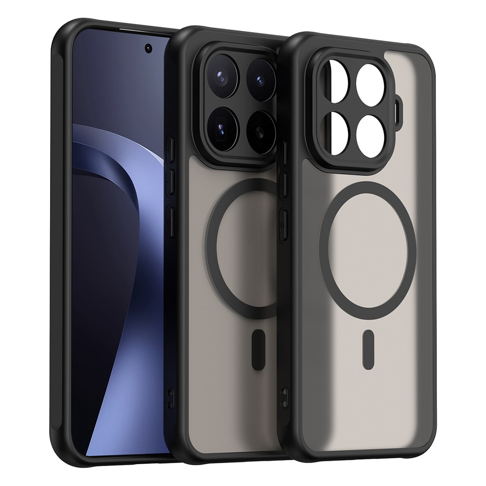 Husa compatibila cu Xiaomi 17T Pro, Stef's Cat, HaloFrost II MagSafe, negru
