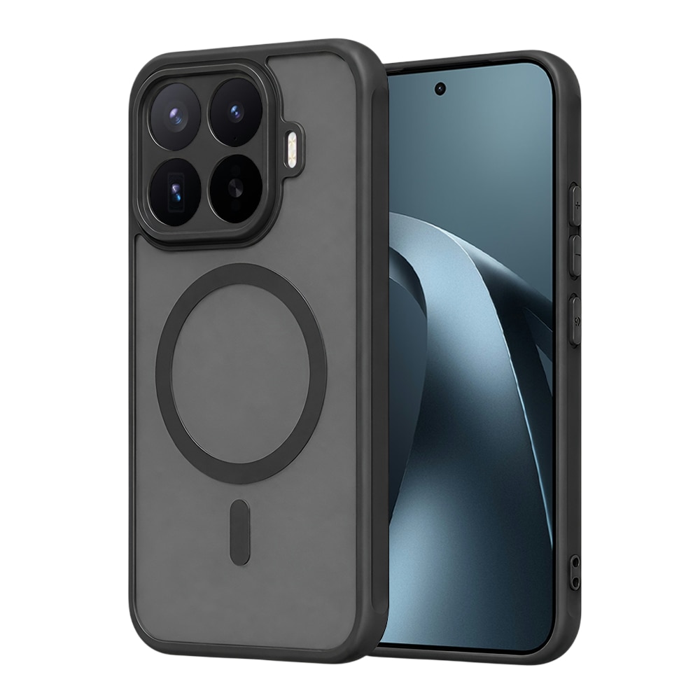 Husa compatibila cu Xiaomi 17T Pro, Stef's Cat, HaloFrost II MagSafe, negru