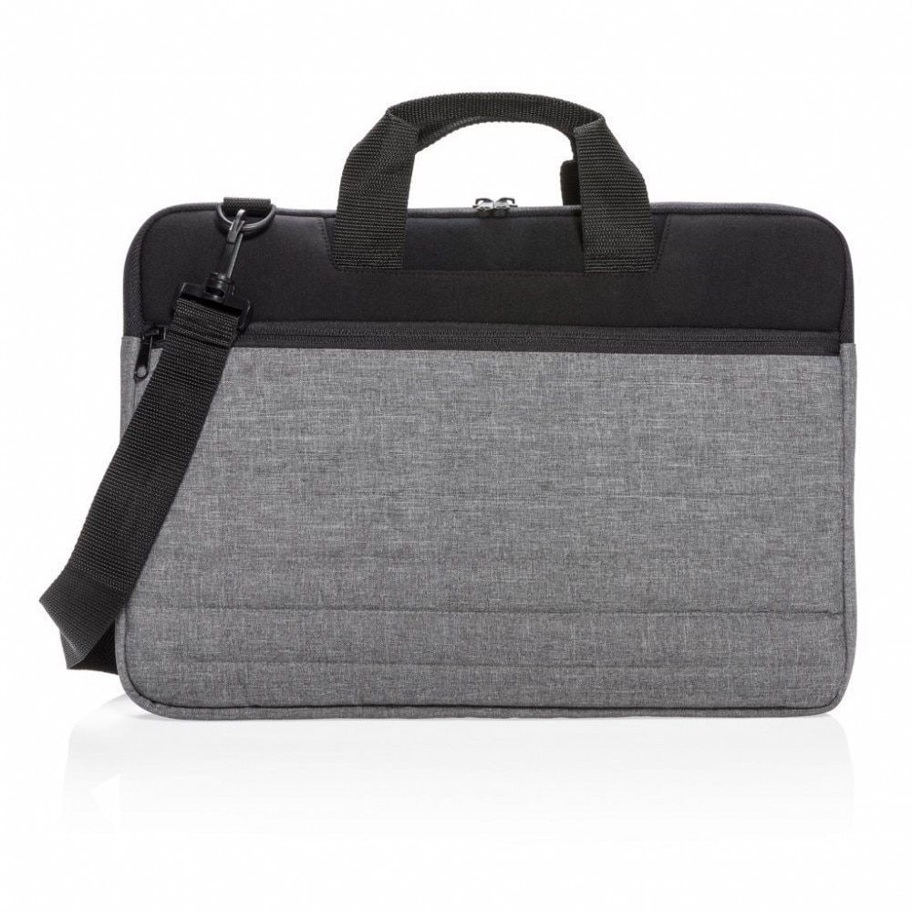 Geanta de documente si Laptop 15 inch, Everestus, BM, poliester, neopren, negru, saculet de calatorie si eticheta bagaj incluse