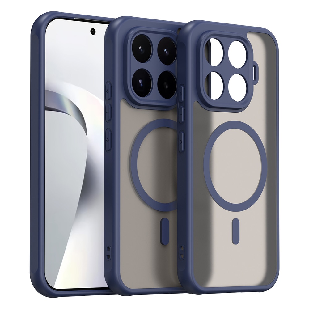 Husa compatibila cu Xiaomi 17T, Stef's Cat, HaloFrost II MagSafe, bleumarin