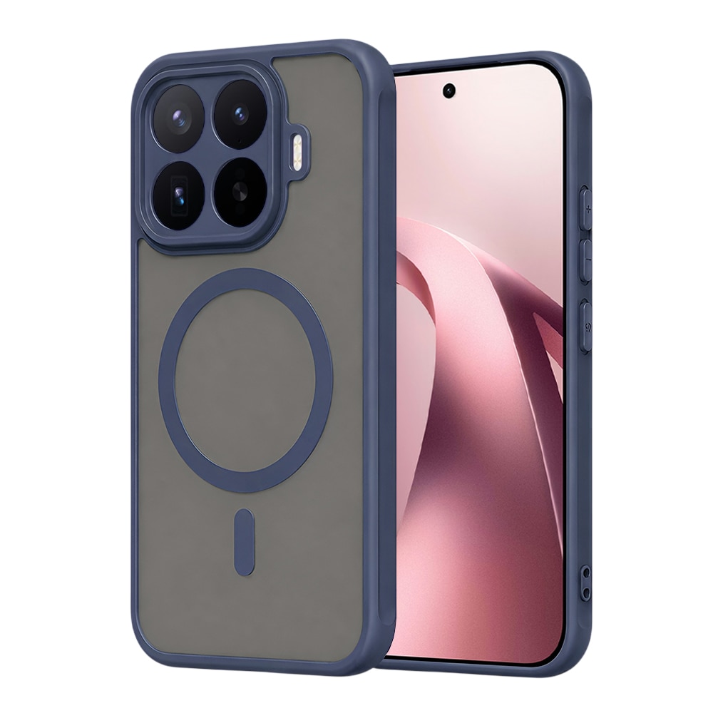 Husa compatibila cu Xiaomi 17T, Stef's Cat, HaloFrost II MagSafe, bleumarin