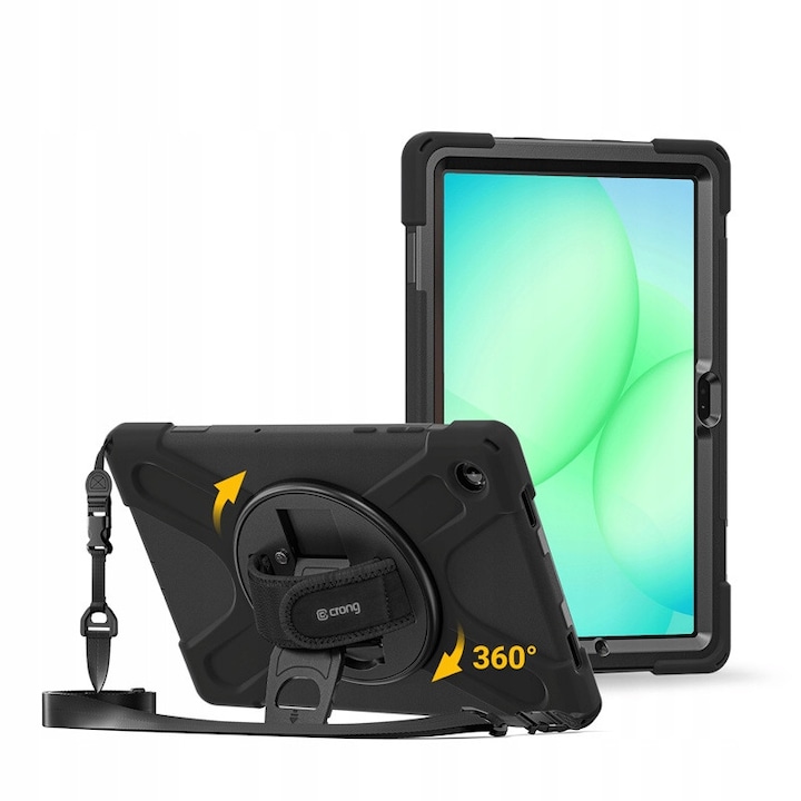 Husa tableta Crong pentru Galaxy Tab A11 Plus, protectie intarita, cu suport