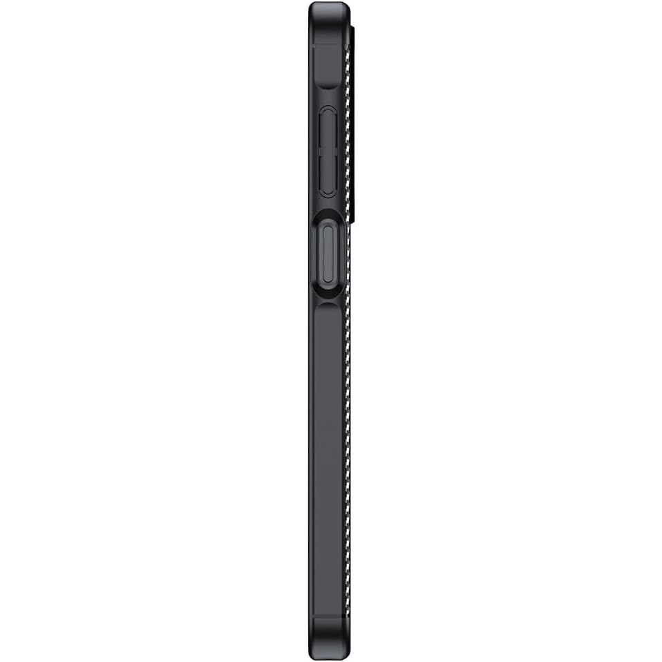 Husa antisoc pentru Samsung Galaxy A36, silicon, design carbon, subtire, neagra, ISAG