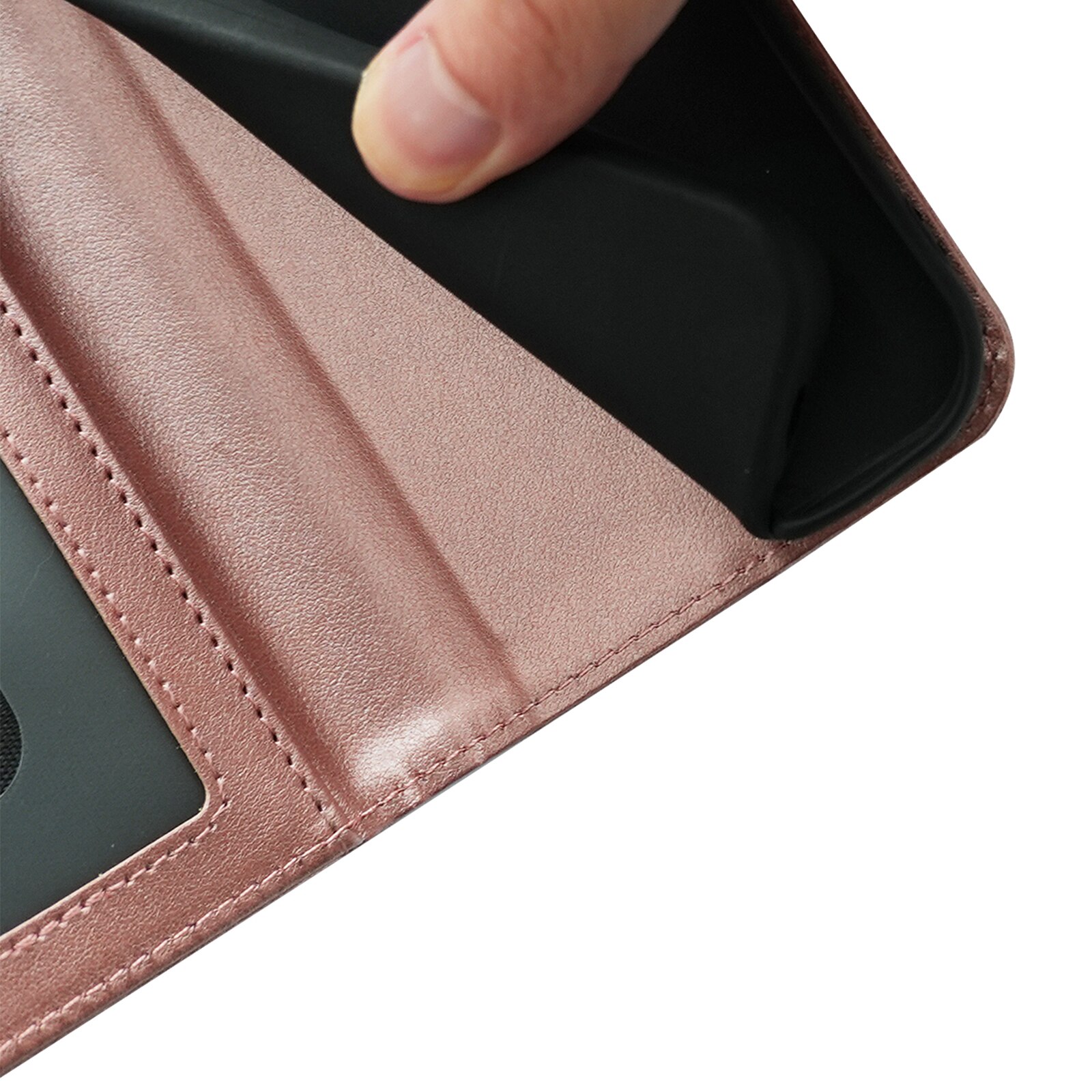 Husa pentru Samsung Galaxy S26 Ultra, Omelivon, piele fina, Diary Book, tip carte, cu Portofel Interior, stand, Inchidere Magnetica, Antisoc, Roz