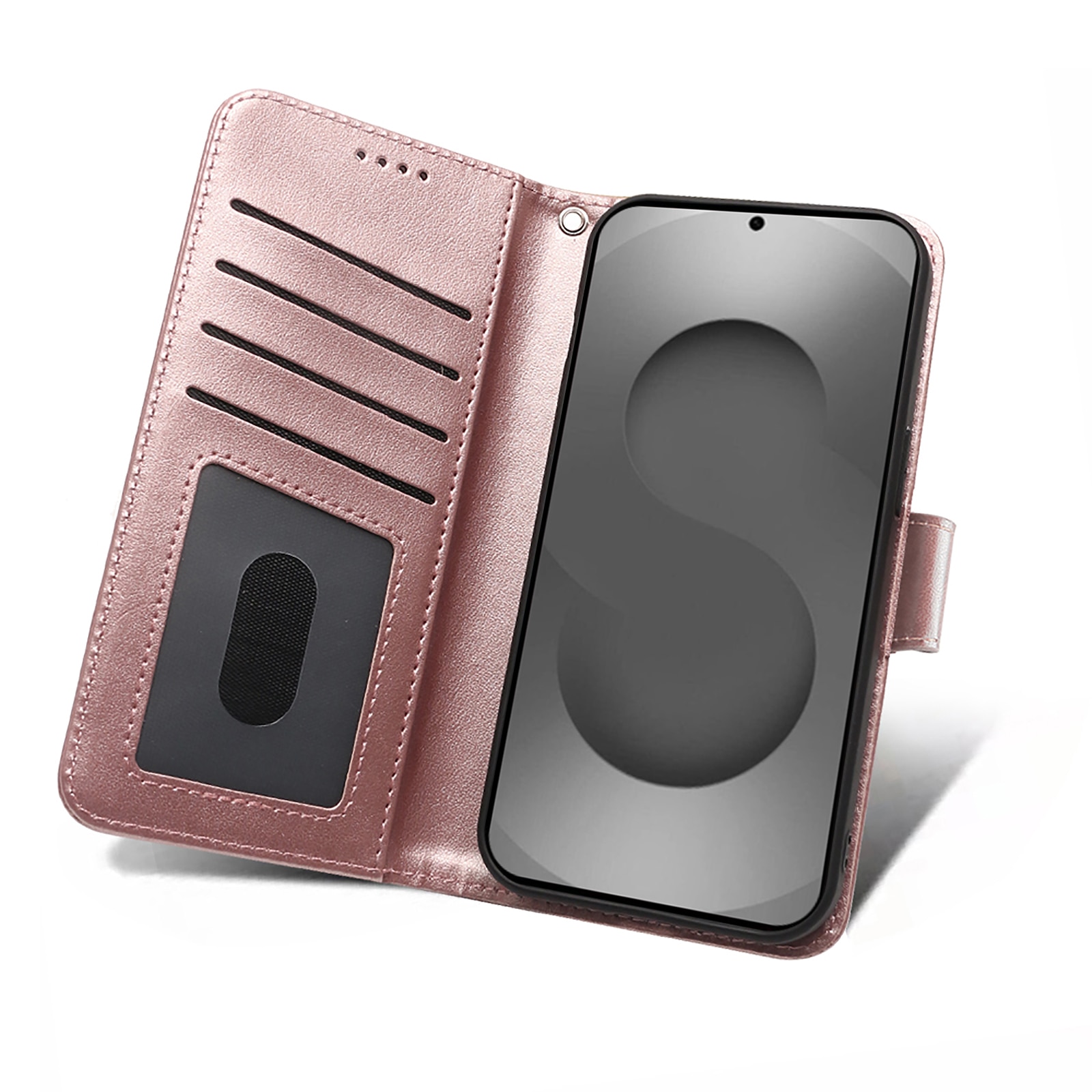 Husa pentru Samsung Galaxy S26 Ultra, Omelivon, piele fina, Diary Book, tip carte, cu Portofel Interior, stand, Inchidere Magnetica, Antisoc, Roz