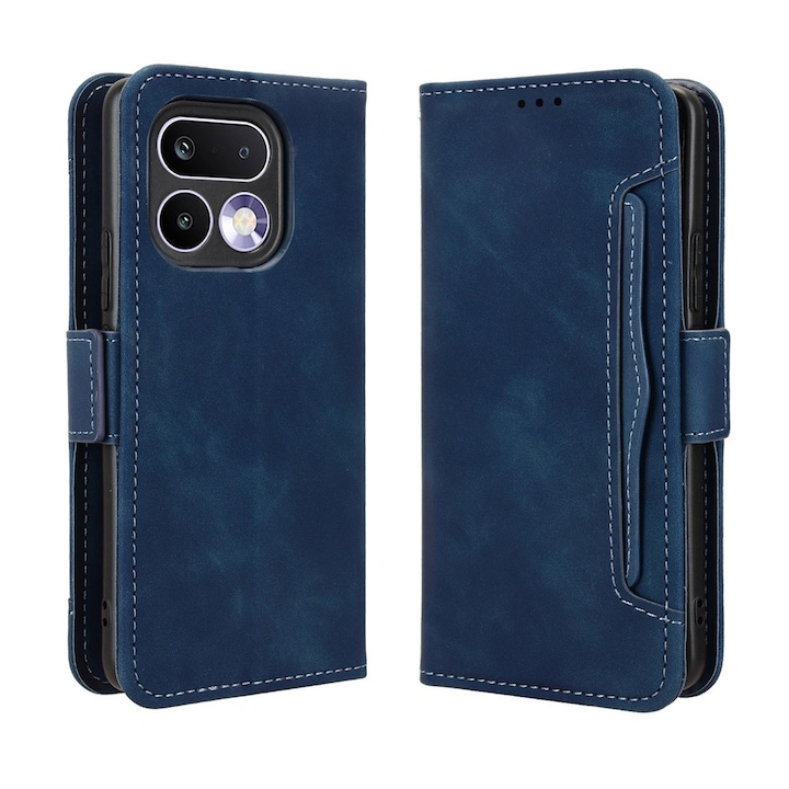 Husa cu clapeta XGSM Realme 16 Pro, buzunare carduri, albastru inchis