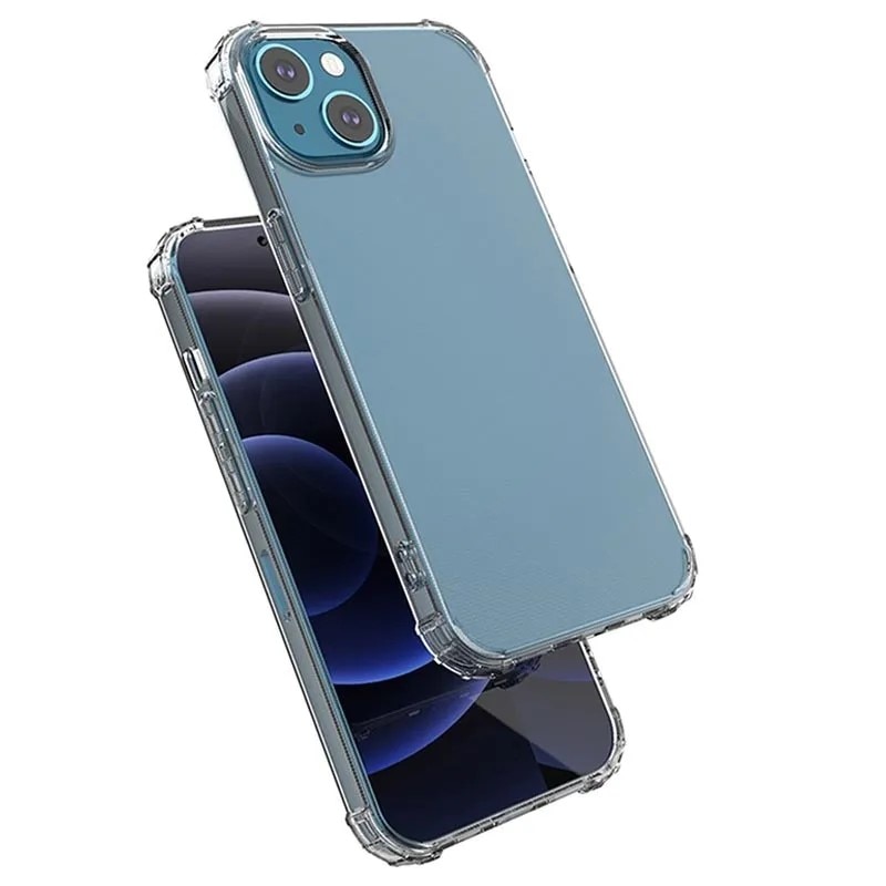 Husa protectie Mat-Tech compatibila cu iPhone 13 Mini, Protectie camera, Colturi anti-drop, Decupaje Precise, Rezistenta la impact, Margini ridicate pentru protectia ecranului, Transparenta